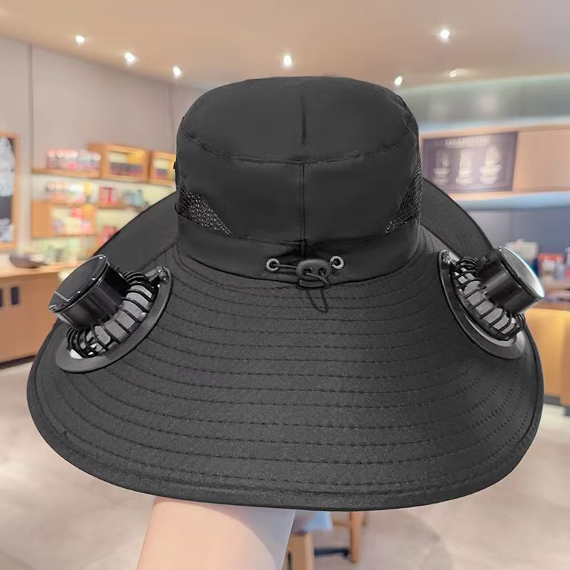 Beat the Heat with the 3-in-1 Cooling Fan Hat – Solar + USB Rechargeable | 360° Cooling | UPF50+ Protection